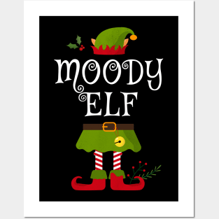 Moody Elf Shirt , Family Matching Group Christmas Shirt, Matching T Shirt for Family, Family Reunion Shirts Posters and Art